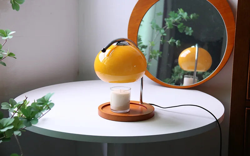 Candle Warmer Lamp with Dimmer | Retro Glass Aromatherapy Wax Melting Lamp & Candle Heater