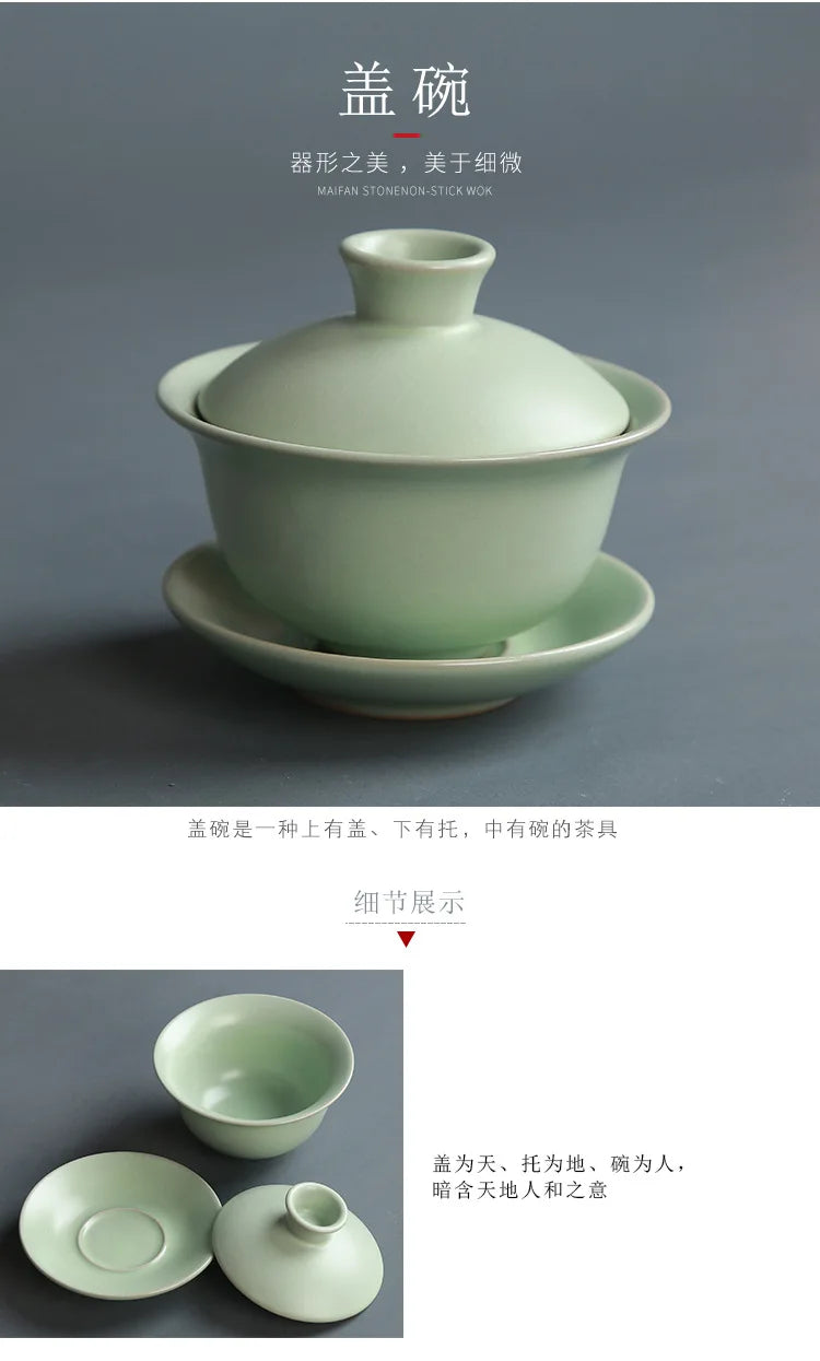 Premium Ceramic Tea Set | Coloured Glaze Teaware Gift Box for 6 | Business & Home Gifting