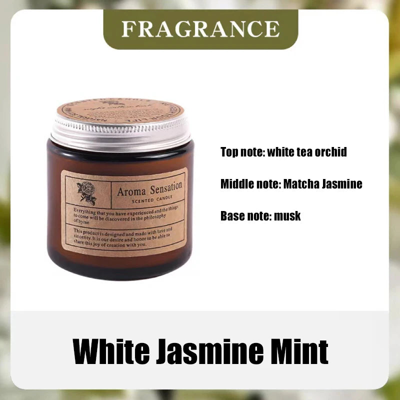 Handmade Soy Wax Scented Candle | Smokeless Aromatherapy Glass Cup Candle