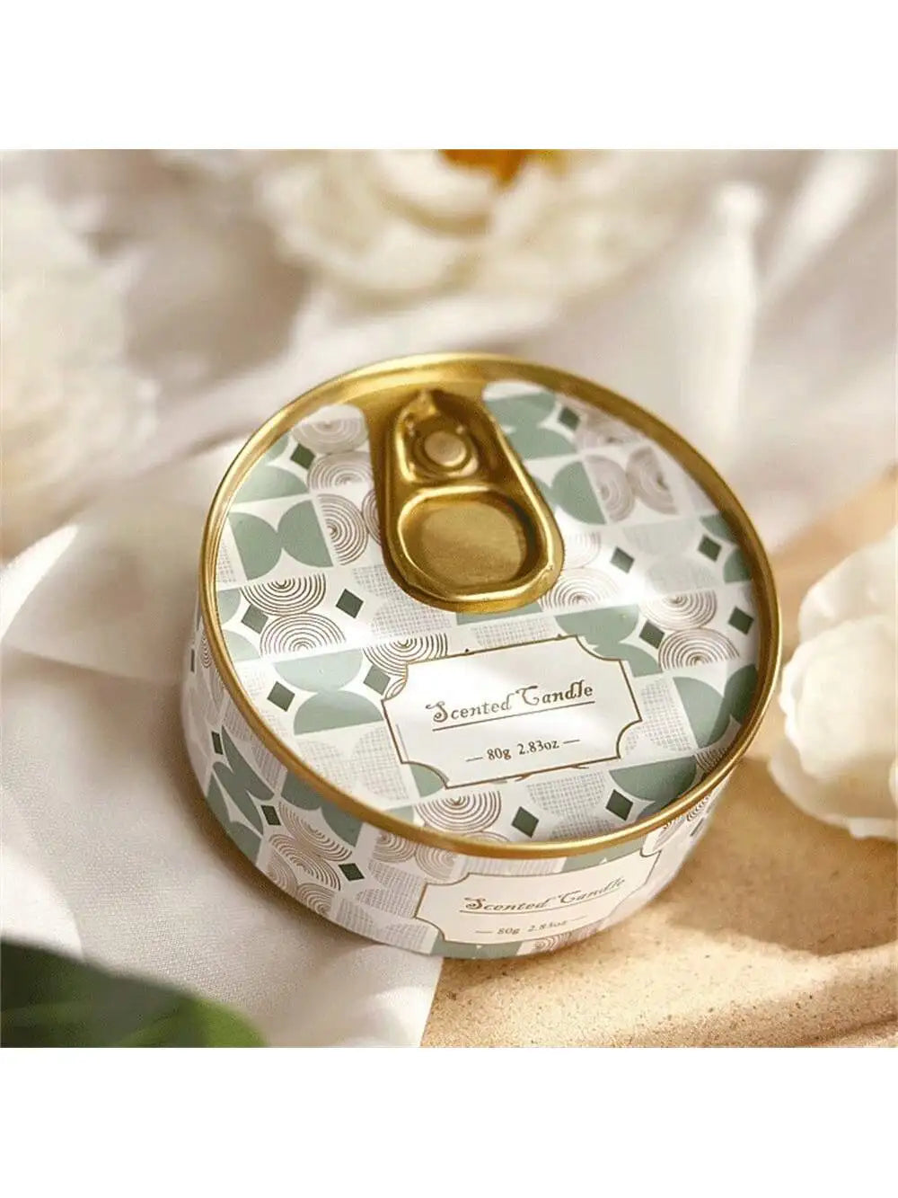Handmade Soy Wax Aromatherapy Candle | Romantic Bedroom Scented Candle in Tin