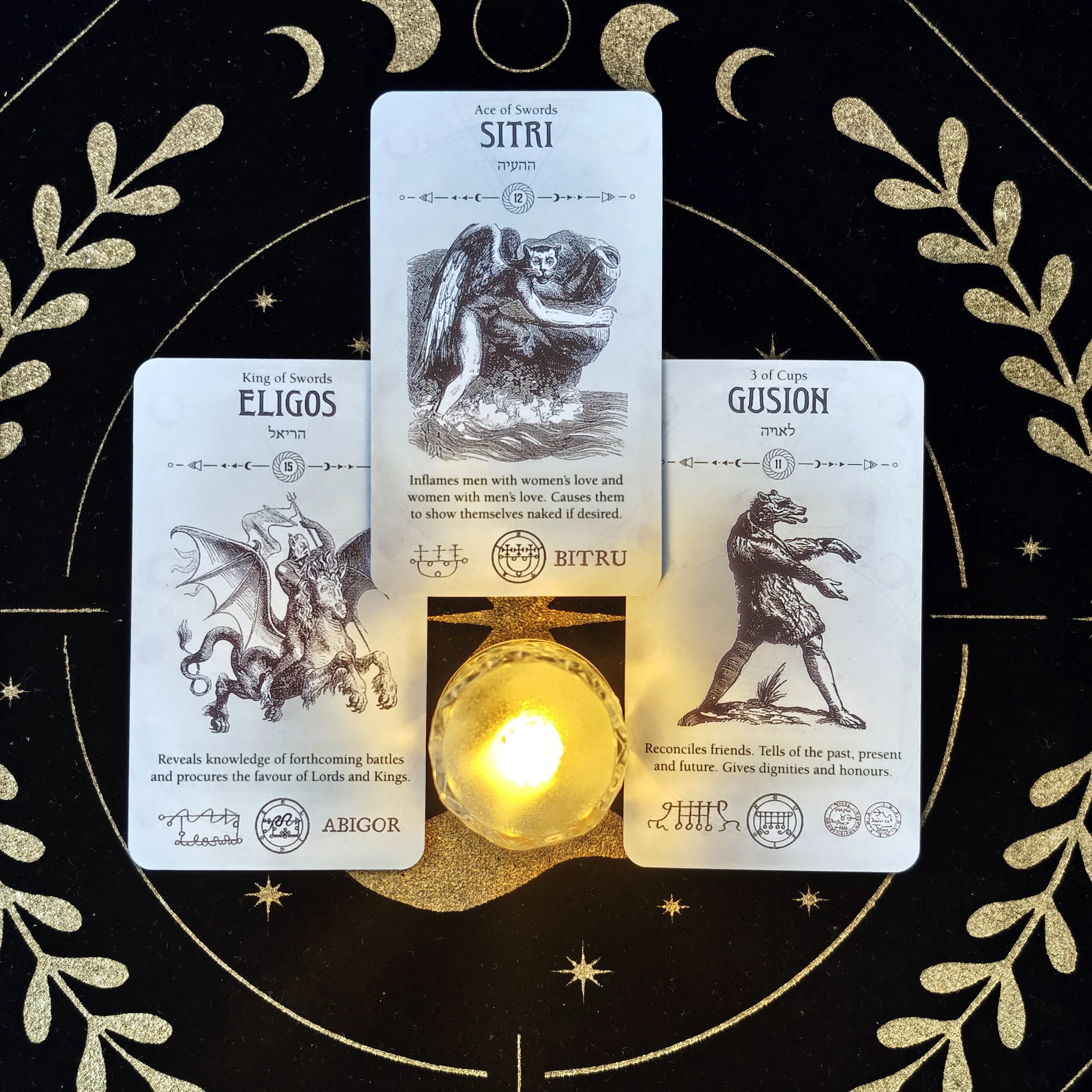 Occult Tarot Card Deck | 78-Card Oracle Set for Divination, Meditation & Spiritual Practice