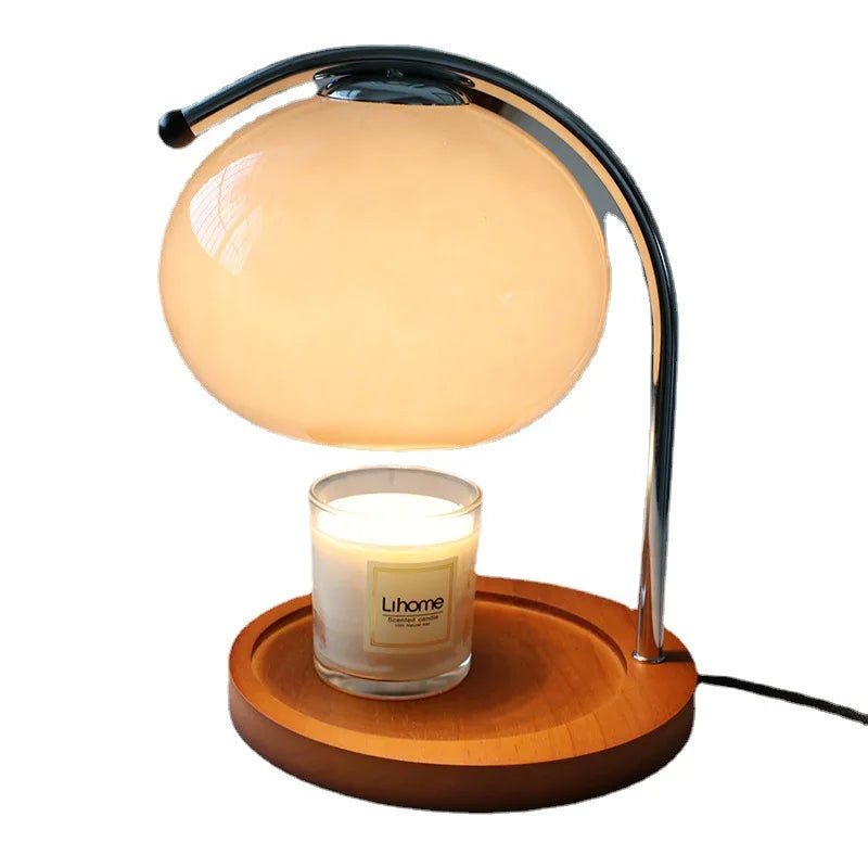 Candle Warmer Lamp with Dimmer | Retro Glass Aromatherapy Wax Melting Lamp & Candle Heater
