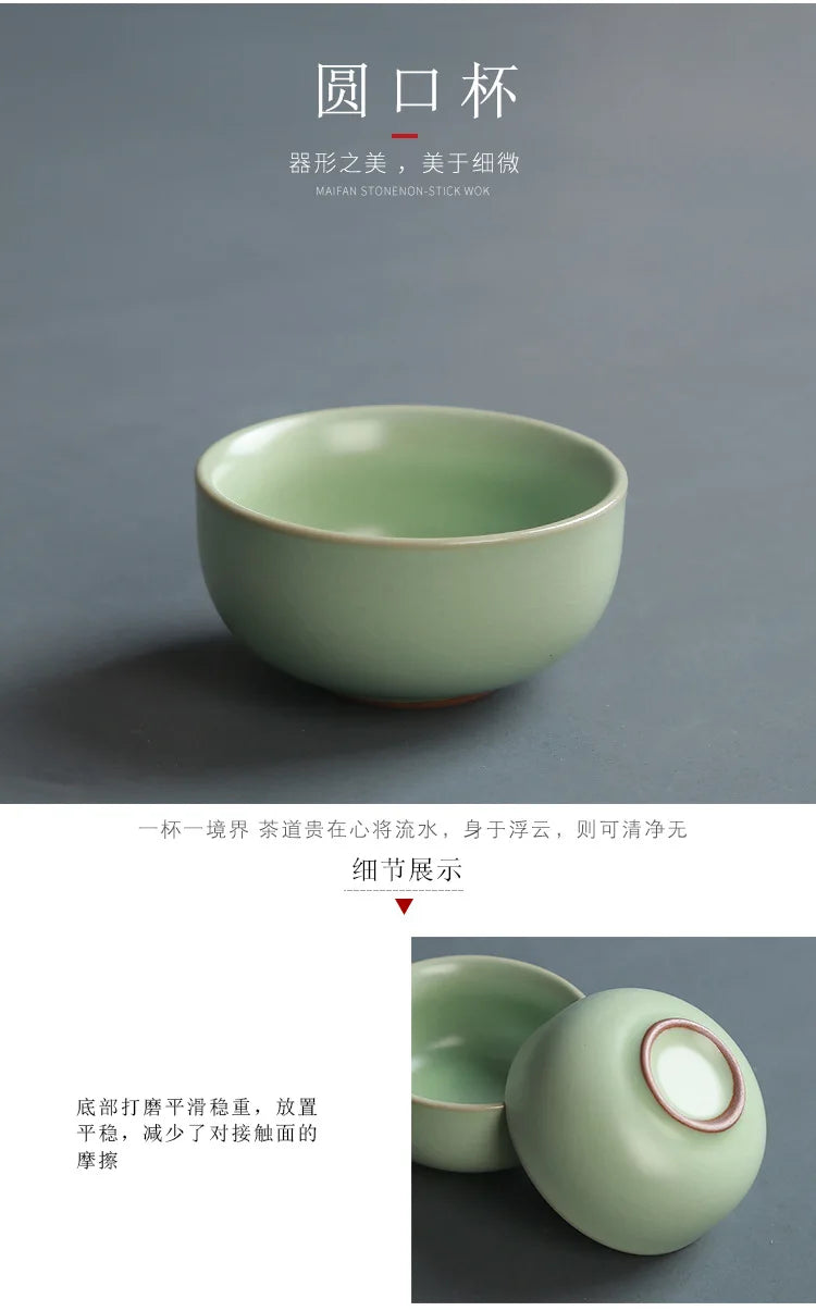 Premium Ceramic Tea Set | Coloured Glaze Teaware Gift Box for 6 | Business & Home Gifting