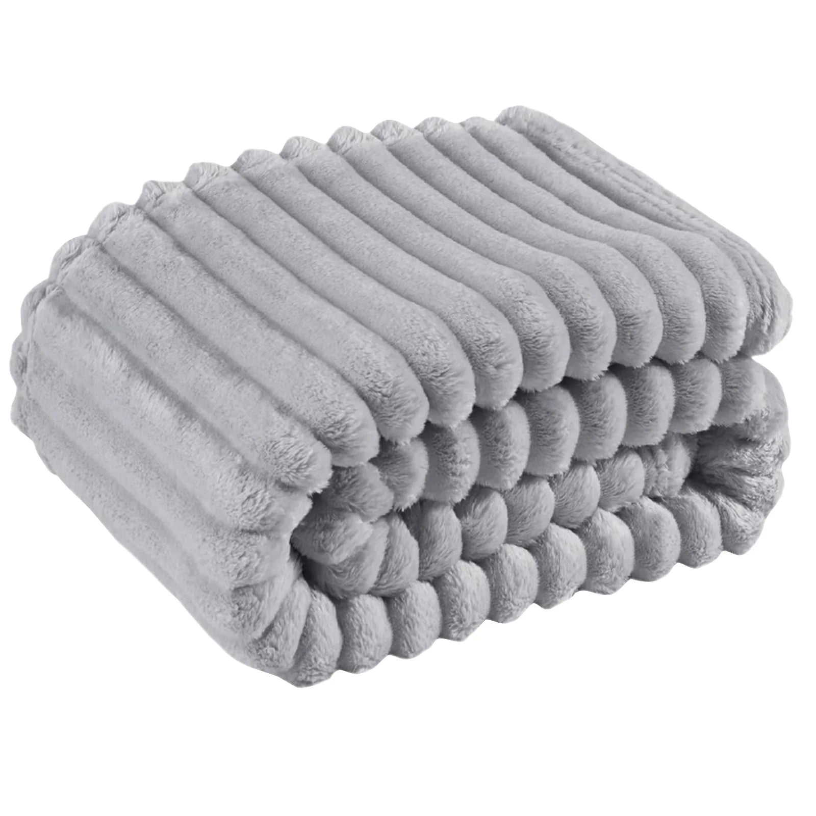 Soft Cosy Blanket | Solid Colour Coral Fleece Quilt for Living Room & Bedroom