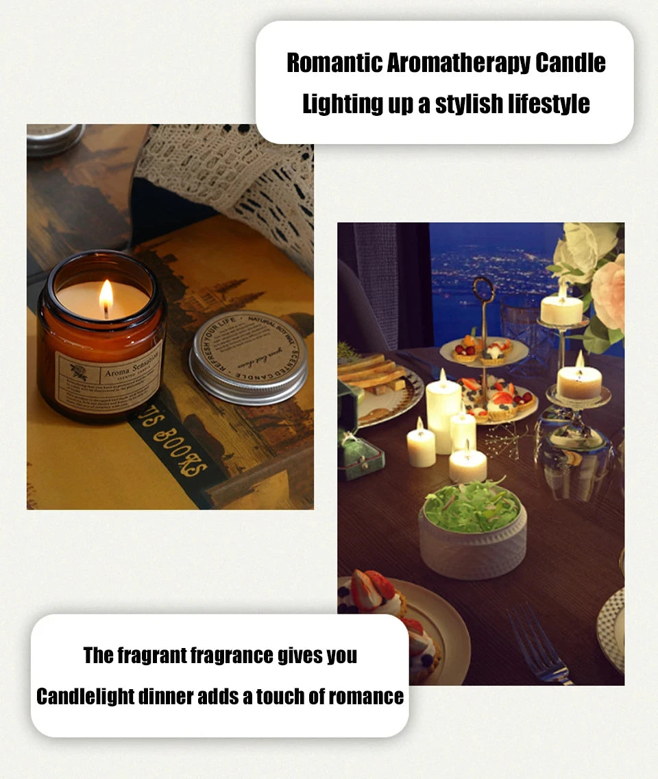 Luxury Soy Wax Scented Candle | Smokeless Essential Oil Aromatherapy Candle for Home & Gifting