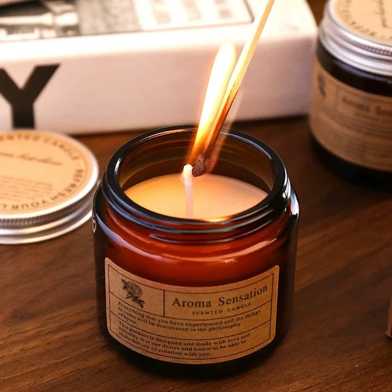 Luxury Soy Wax Scented Candle | Smokeless Essential Oil Aromatherapy Candle for Home & Gifting