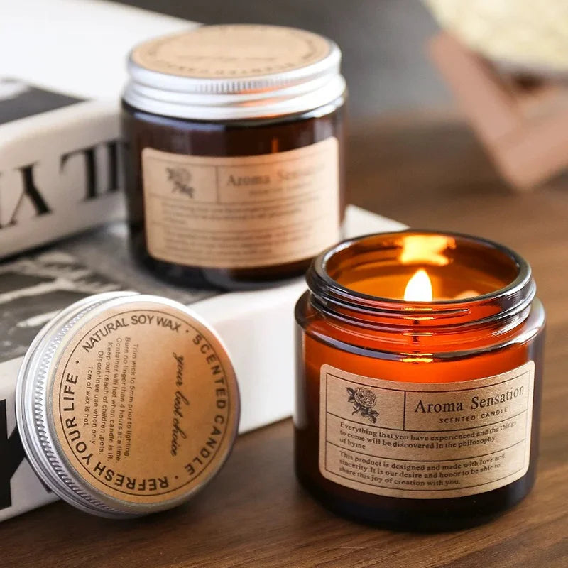 Luxury Soy Wax Scented Candle | Smokeless Essential Oil Aromatherapy Candle for Home & Gifting