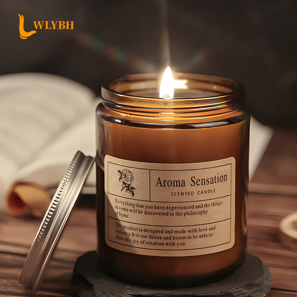 Handmade Soy Wax Scented Candle | Smokeless Aromatherapy Glass Cup Candle