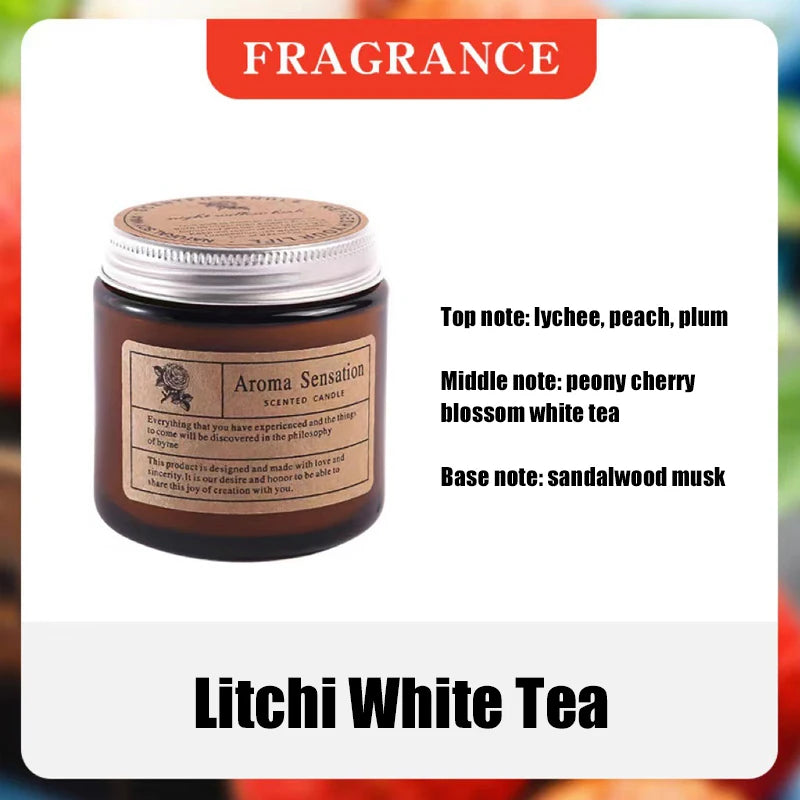 Handmade Soy Wax Scented Candle | Smokeless Aromatherapy Glass Cup Candle