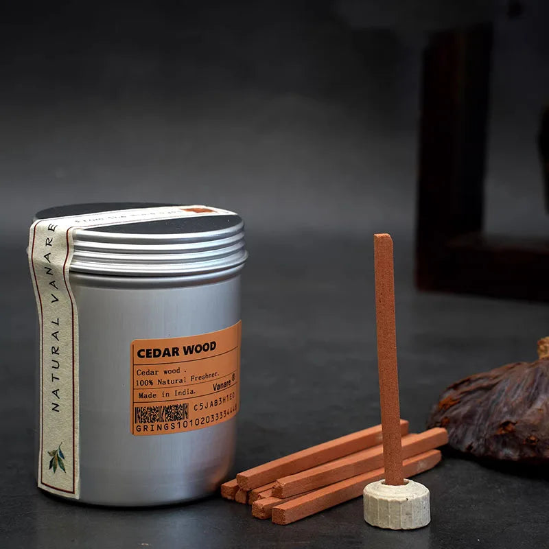 Cedar Incense Sticks | Natural Himalayan Aromatherapy Air Purifying Incense Gift Set