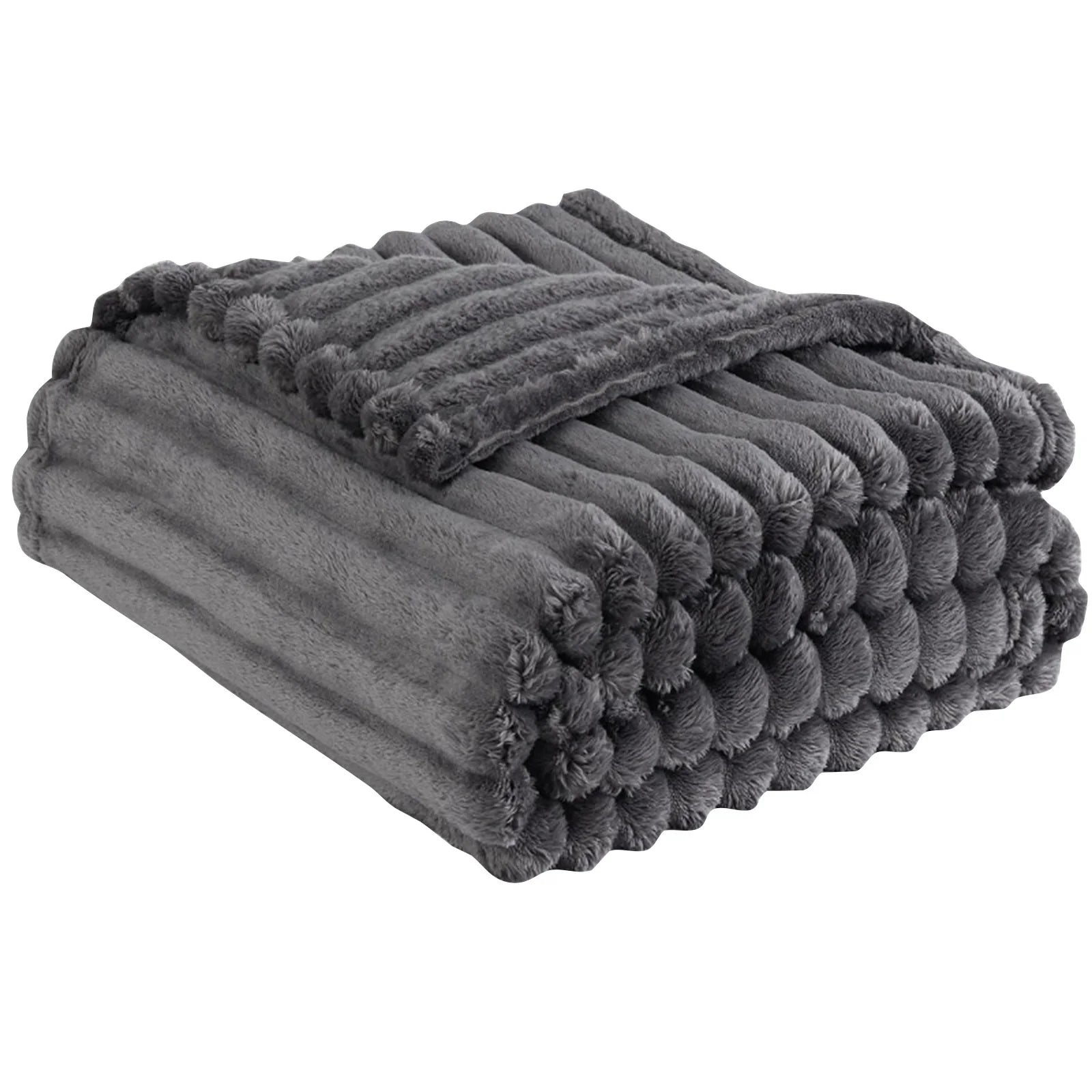 Soft Cosy Blanket | Solid Colour Coral Fleece Quilt for Living Room & Bedroom
