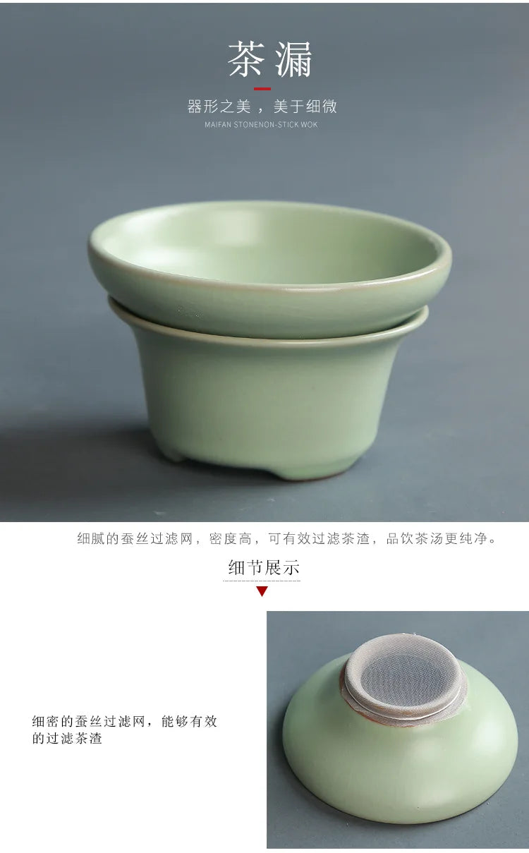 Premium Ceramic Tea Set | Coloured Glaze Teaware Gift Box for 6 | Business & Home Gifting
