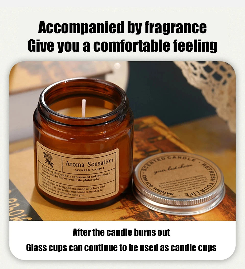 Luxury Soy Wax Scented Candle | Smokeless Essential Oil Aromatherapy Candle for Home & Gifting