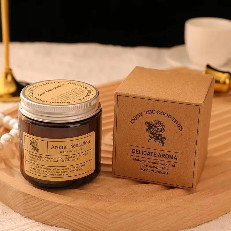 Handmade Soy Wax Scented Candle | Smokeless Aromatherapy Glass Cup Candle