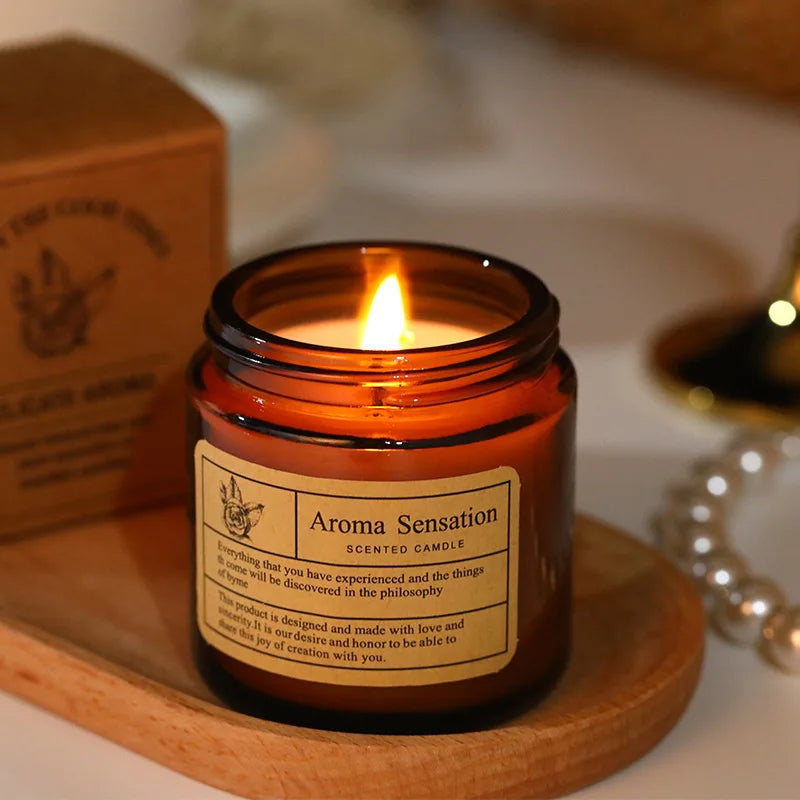 Handmade Soy Wax Scented Candle | Smokeless Aromatherapy Glass Cup Candle