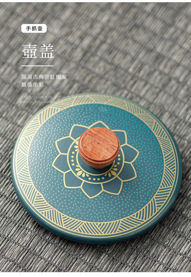 Portable Tea Ceremony Set | 1 Pot 4 Cups Travel Gift Box for Outdoor & Home