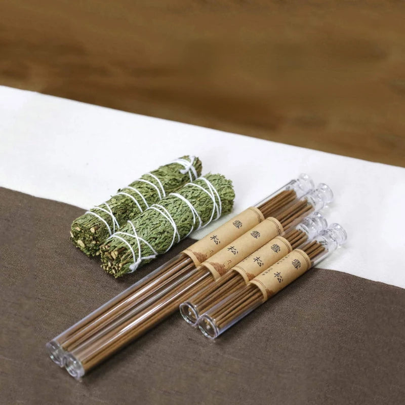 Palo Santo & White Sage Incense Sticks | Sacred Wood Aromatherapy for Yoga & Home