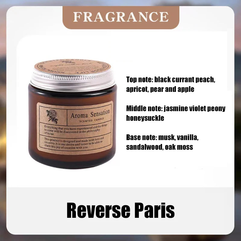 Handmade Soy Wax Scented Candle | Smokeless Aromatherapy Glass Cup Candle