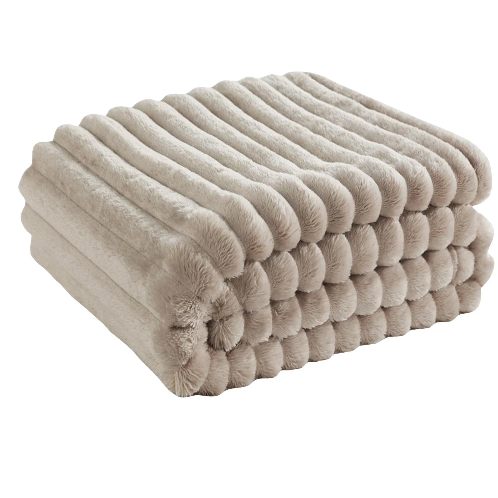 Soft Cosy Blanket | Solid Colour Coral Fleece Quilt for Living Room & Bedroom
