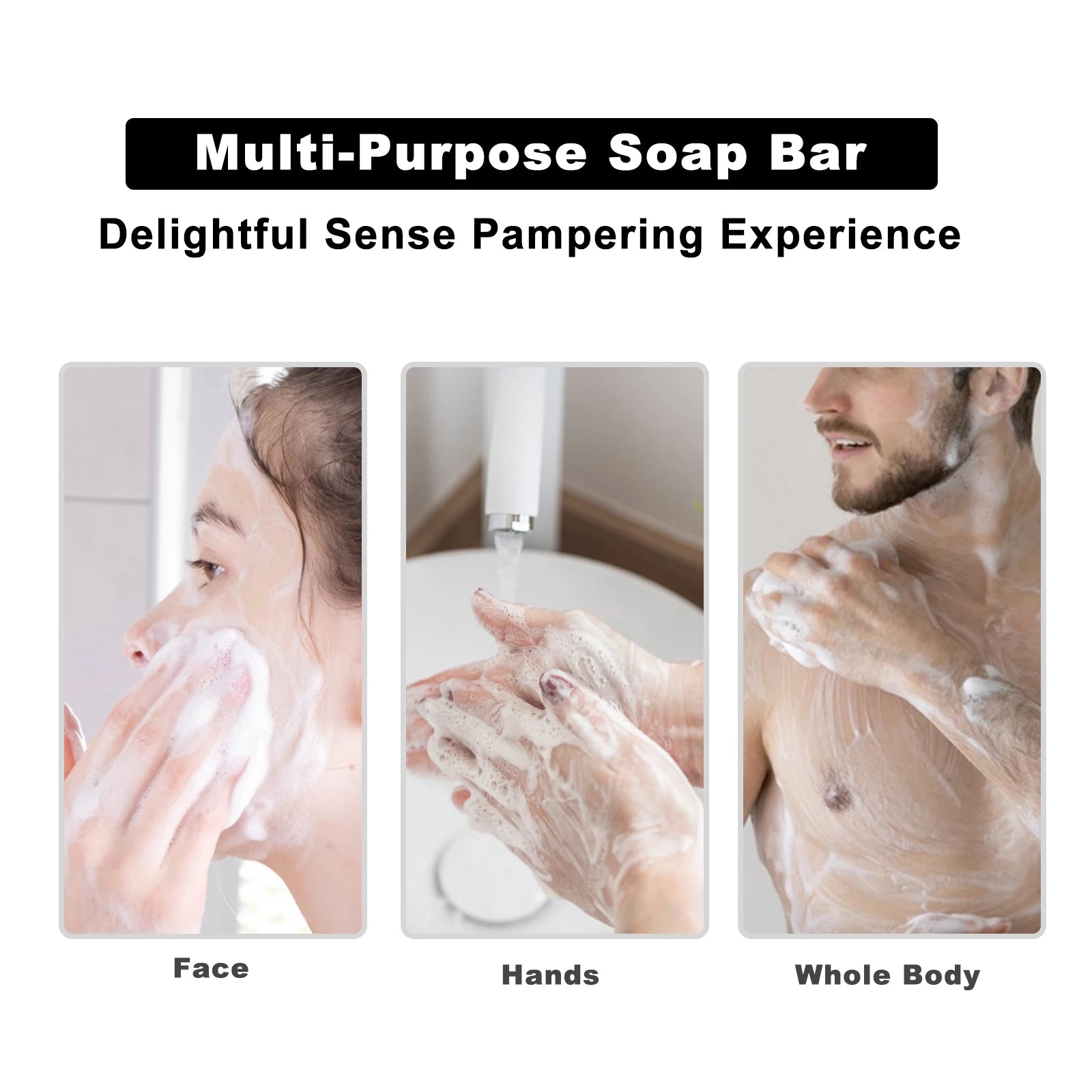 Handmade Essential Oil Soap Gift Set | 3-Pack Chamomile, Tea Tree, Lemongrass & Frankincense