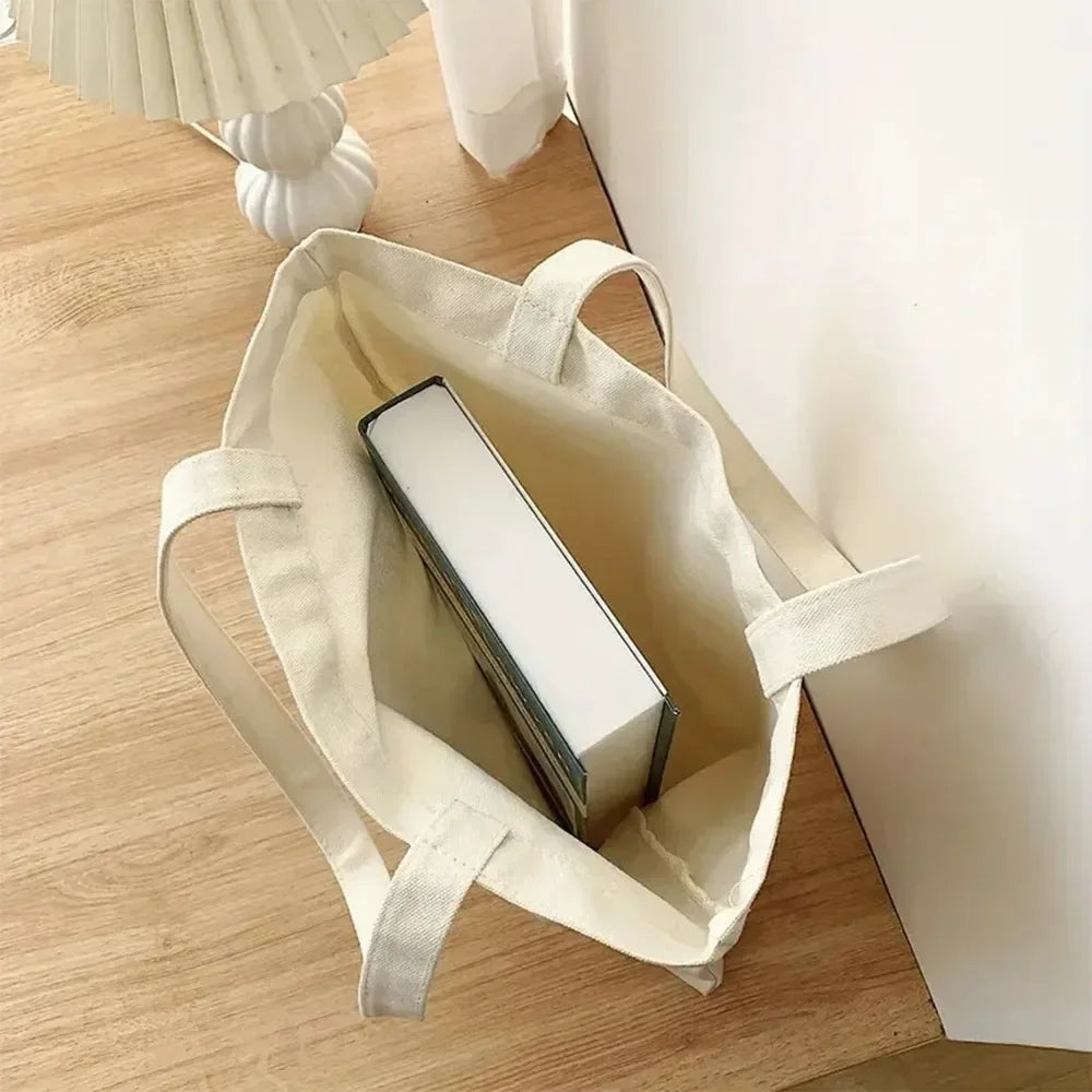 Paris & New York Canvas Tote Bag | Chic Printed Shoulder Bag for Everyday Use