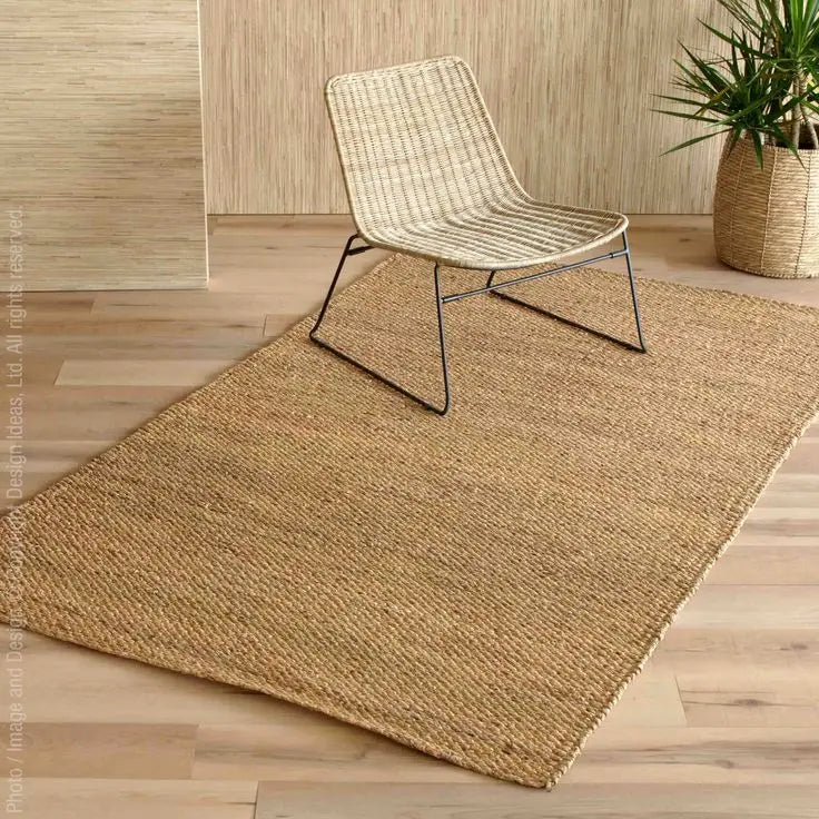 Handcrafted Bohemian Water Hyacinth Rug | Eco-Friendly Non-Slip Natural Interior Rug