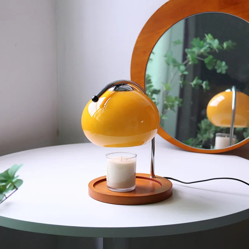 Candle Warmer Lamp with Dimmer | Retro Glass Aromatherapy Wax Melting Lamp & Candle Heater