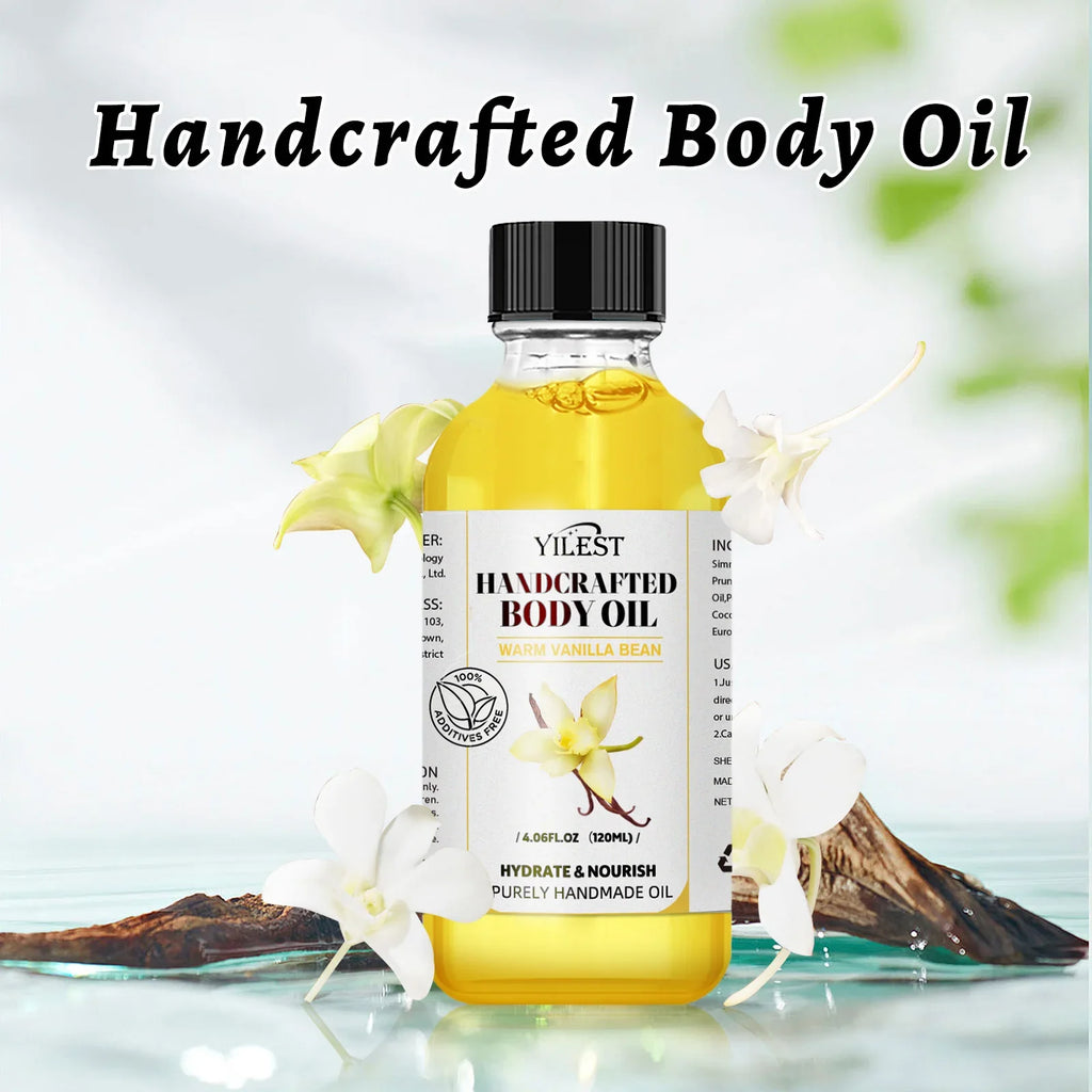 120ml Body Massage Oil | Relaxing Plant Essential Oil for Stress Relief, Muscle Nourishment & Spa