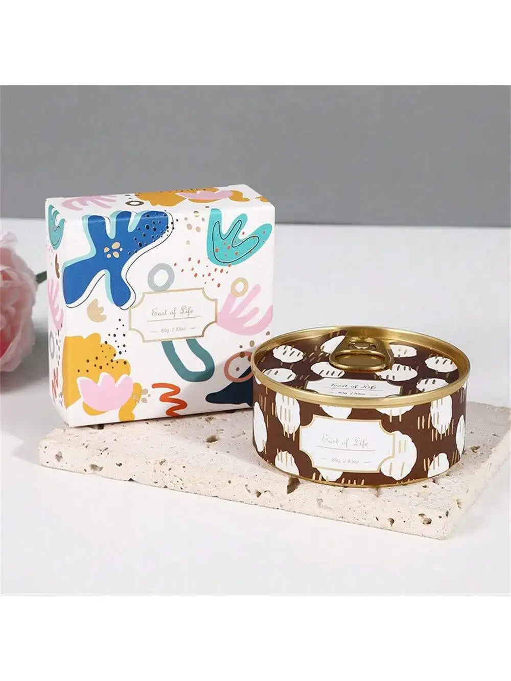 Handmade Soy Wax Aromatherapy Candle | Romantic Bedroom Scented Candle in Tin