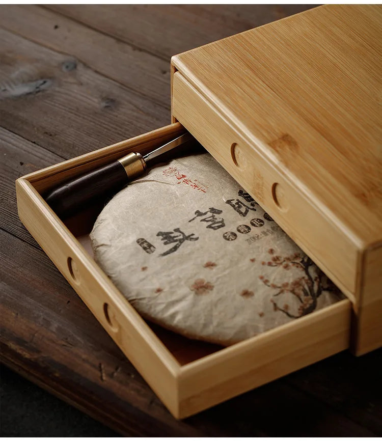 Bamboo Tea Storage Box | Multi-Layer Pu-erh Tea Cake Organiser & Tea Leaf Box