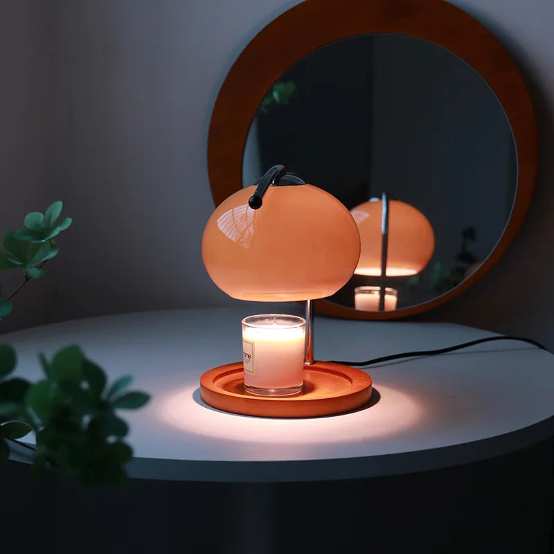 Candle Warmer Lamp with Dimmer | Retro Glass Aromatherapy Wax Melting Lamp & Candle Heater