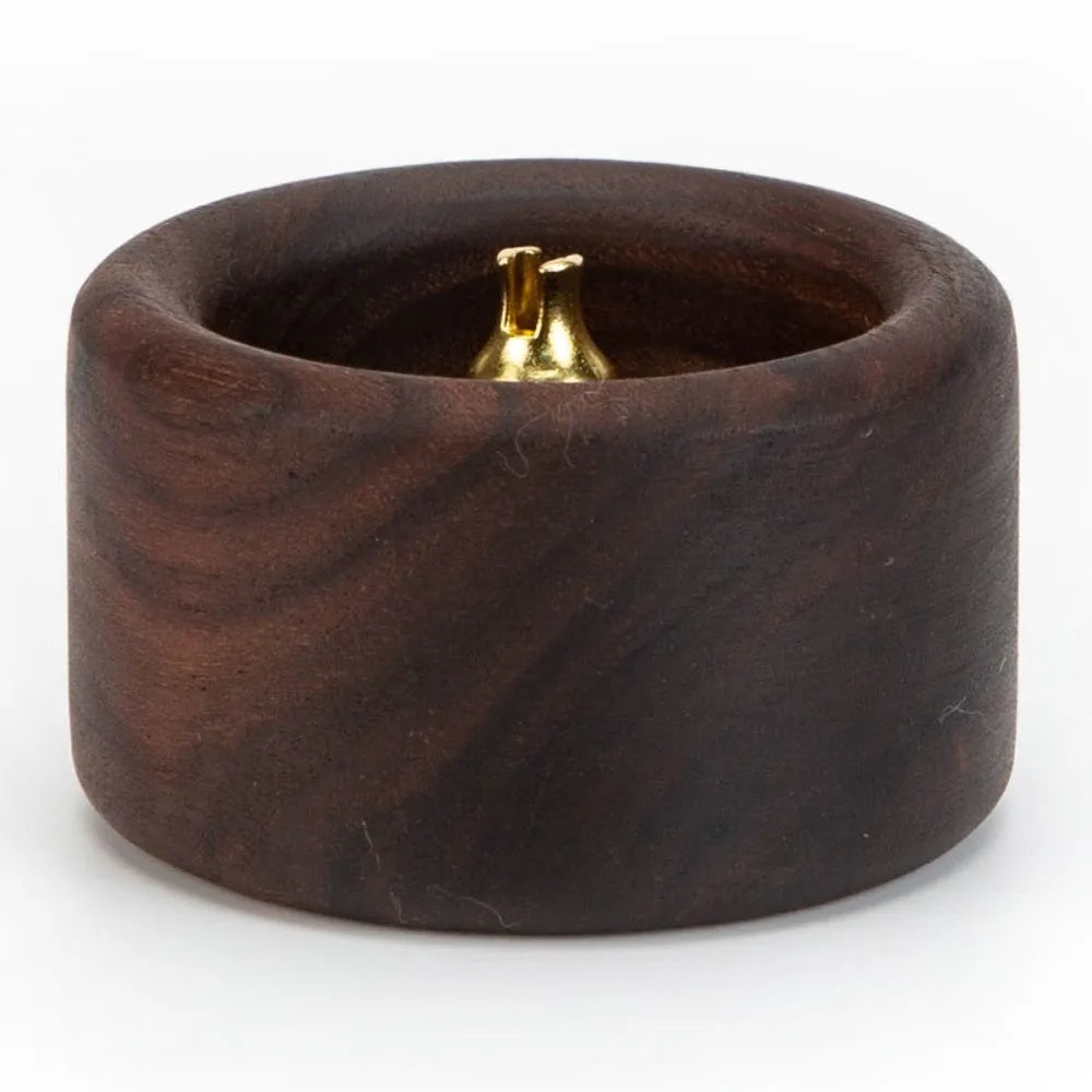 Retro Wooden Incense Holder | Round Handmade Incense Stick Burner for Meditation