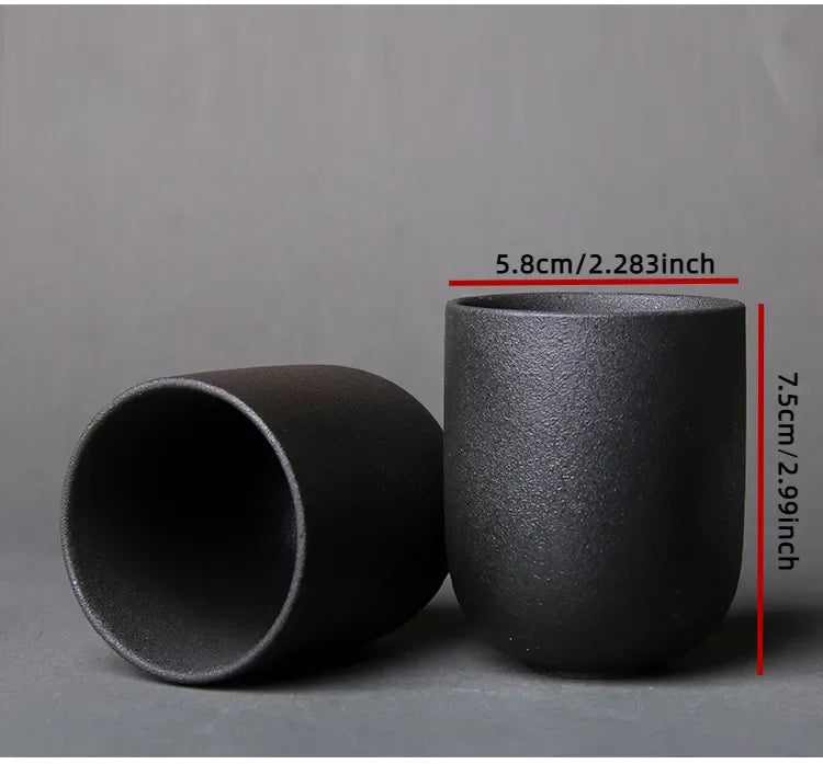 Kung Fu Ceramic Tea Cup | 120ml Porcelain Teacup Microwave Safe Reusable Drinkware