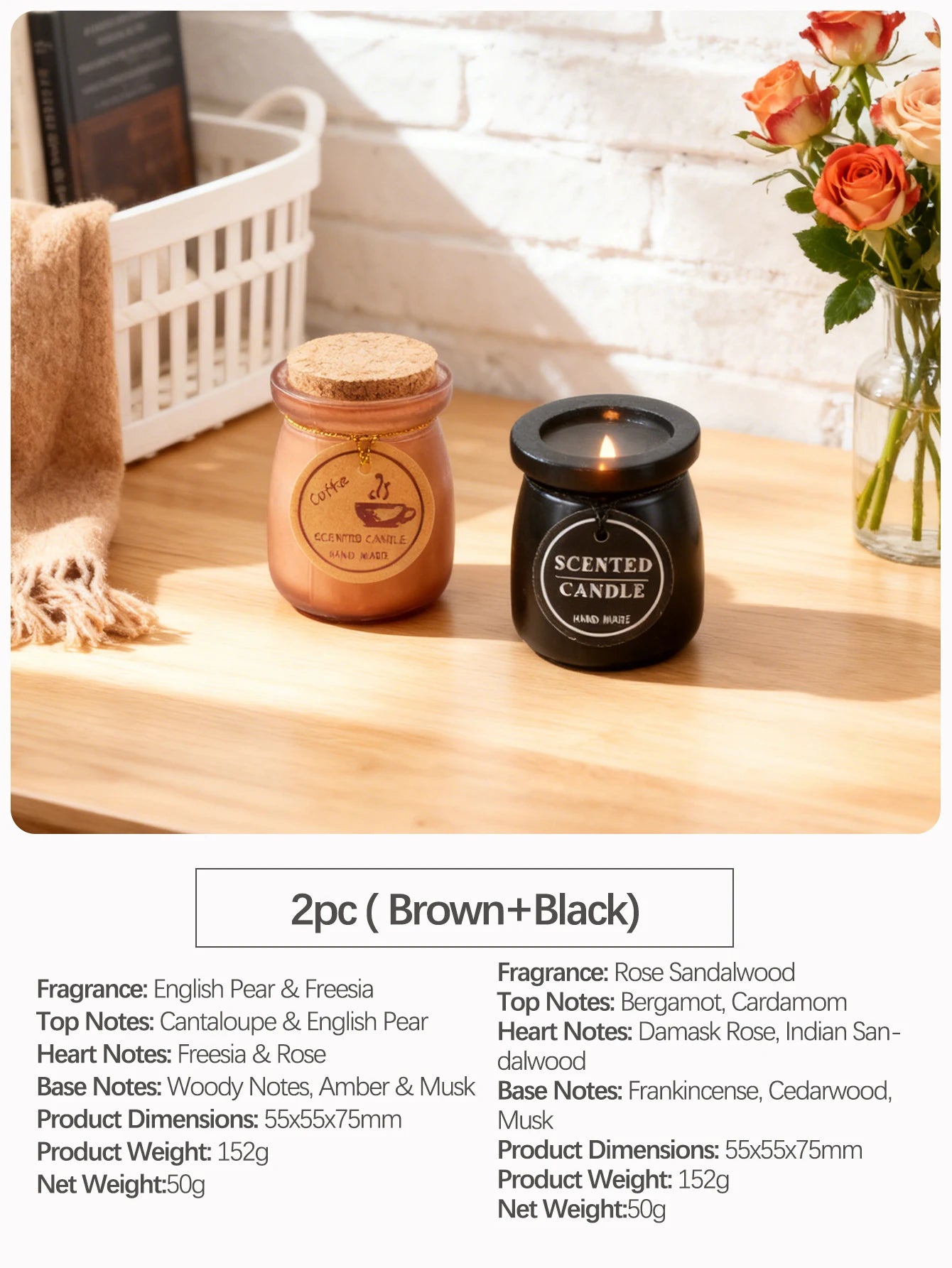 Oriental Woody Scented Candle in Jar | Home Décor, Wedding Favours & Gifts for Women & Men