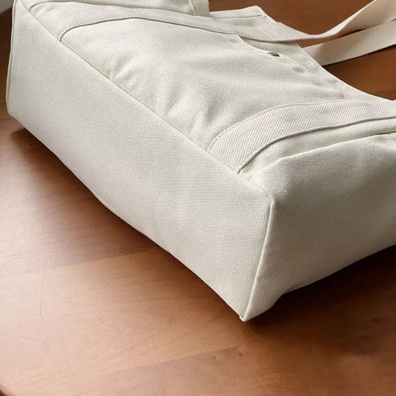 Large Capacity Canvas Tote Bags for Work Commuting Carrying Bag