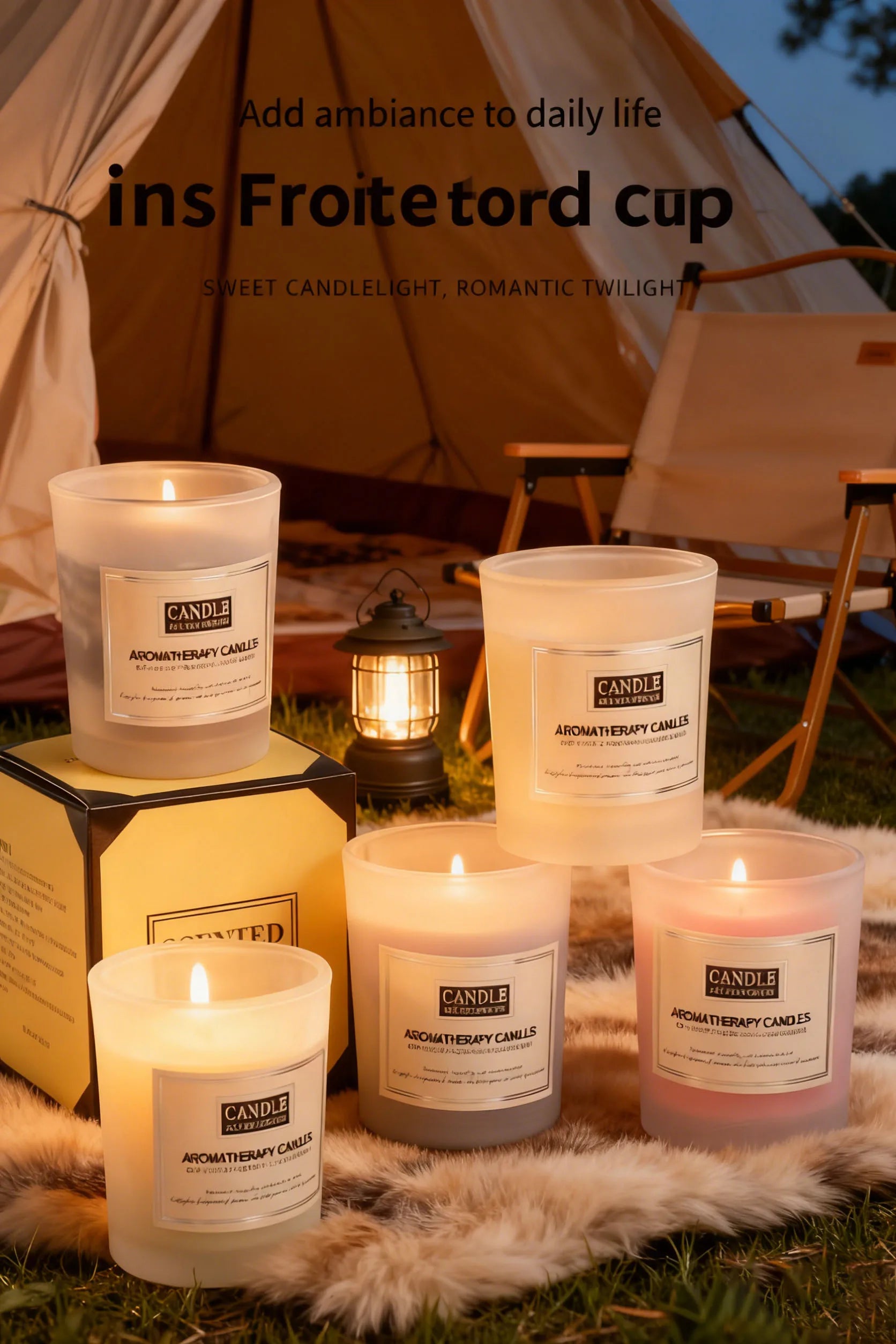 Large Soy Wax Candle in Glass Jar, Smokeless Long-Lasting Aromatherapy Candle, Natural Scented Candle for Home Relaxation