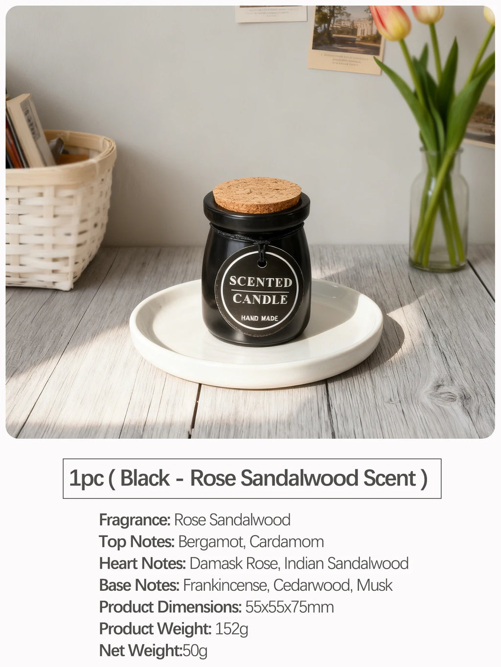 Oriental Woody Scented Candle in Jar | Home Décor, Wedding Favours & Gifts for Women & Men
