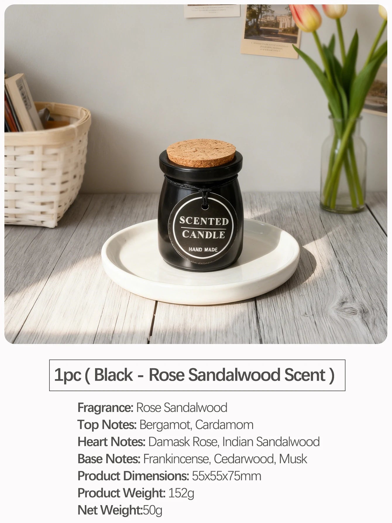 Oriental Woody Scented Candle in Jar | Home Décor, Wedding Favours & Gifts for Women & Men
