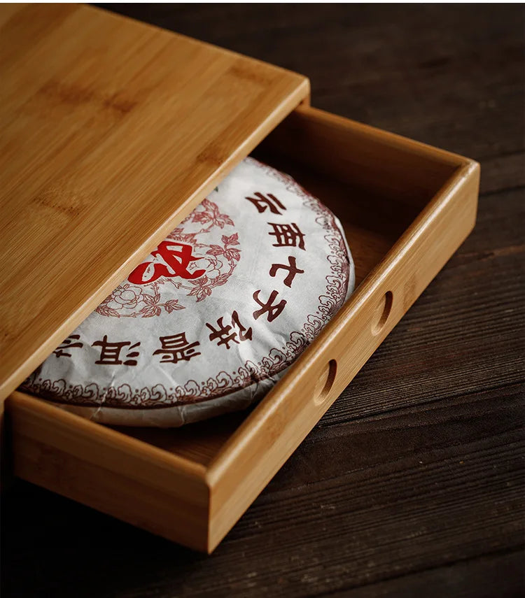 Bamboo Tea Storage Box | Multi-Layer Pu-erh Tea Cake Organiser & Tea Leaf Box