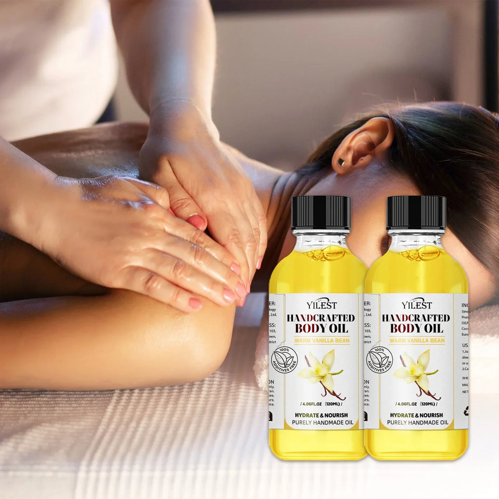 120ml Body Massage Oil | Relaxing Plant Essential Oil for Stress Relief, Muscle Nourishment & Spa