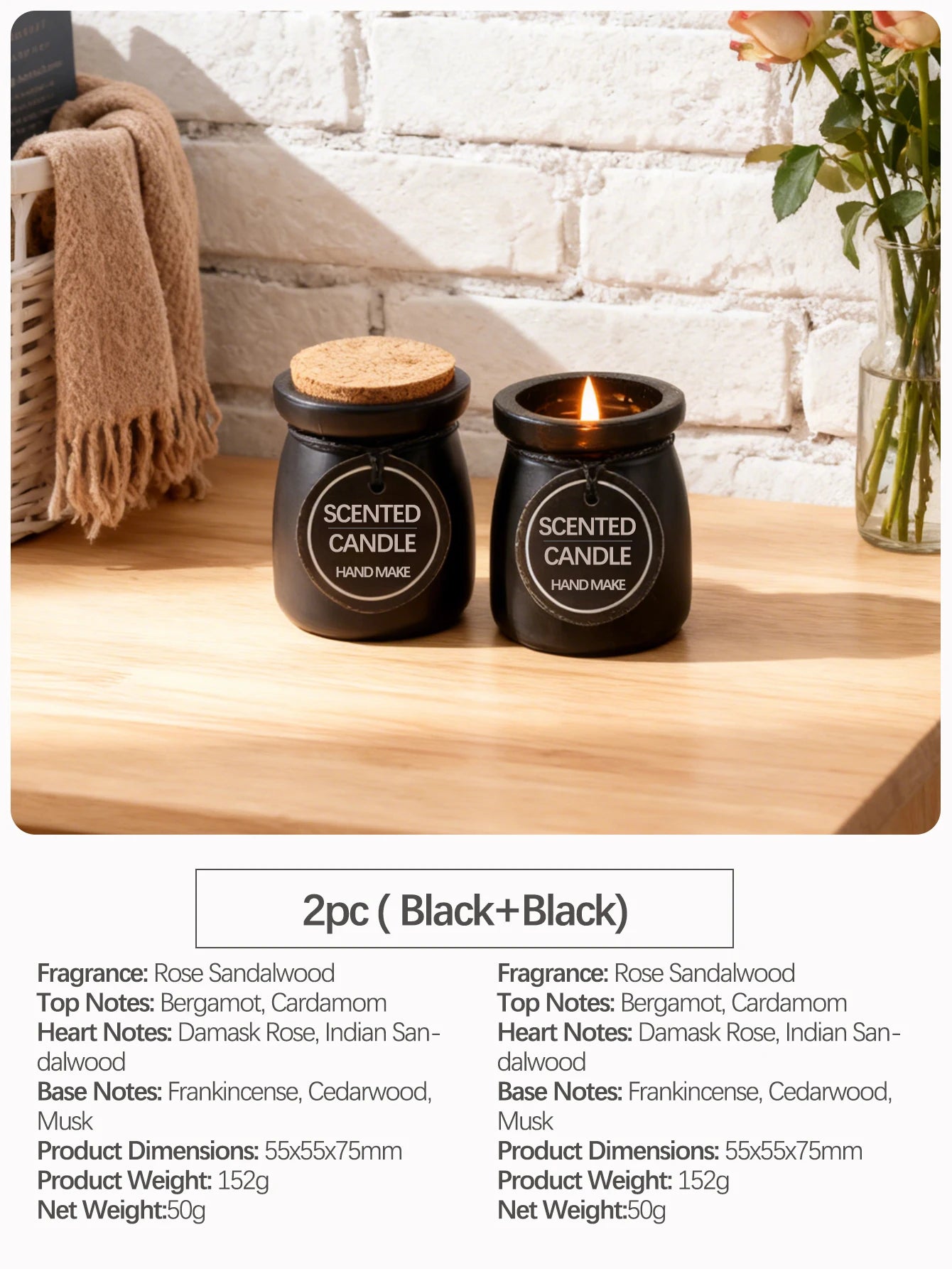 Oriental Woody Scented Candle in Jar | Home Décor, Wedding Favours & Gifts for Women & Men