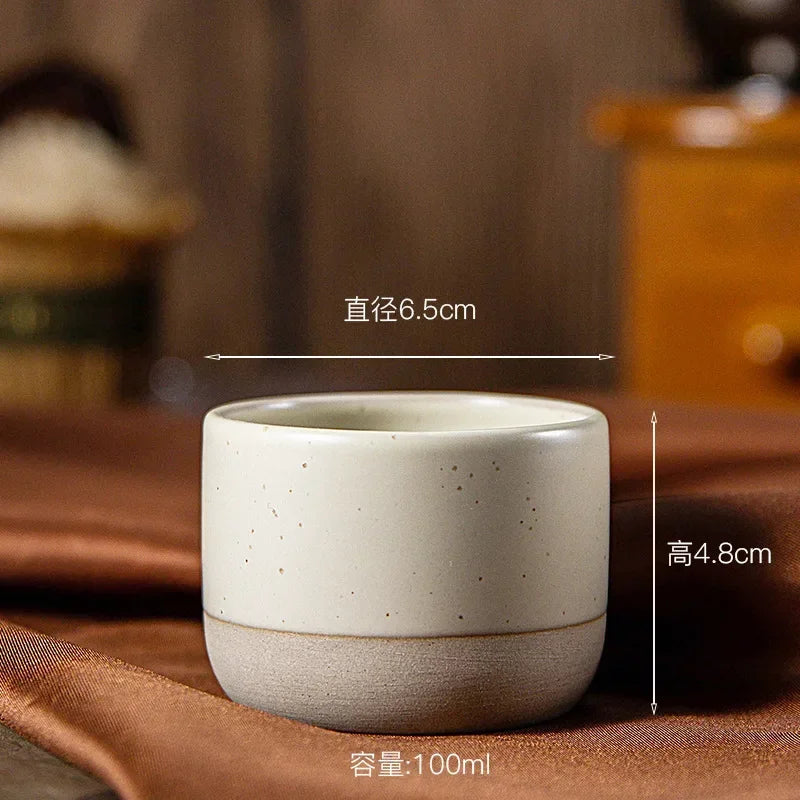 Vintage Japanese Ceramic Coffee Mug | Wabi-Sabi Handmade Tea Cup 100ml 180ml 230ml