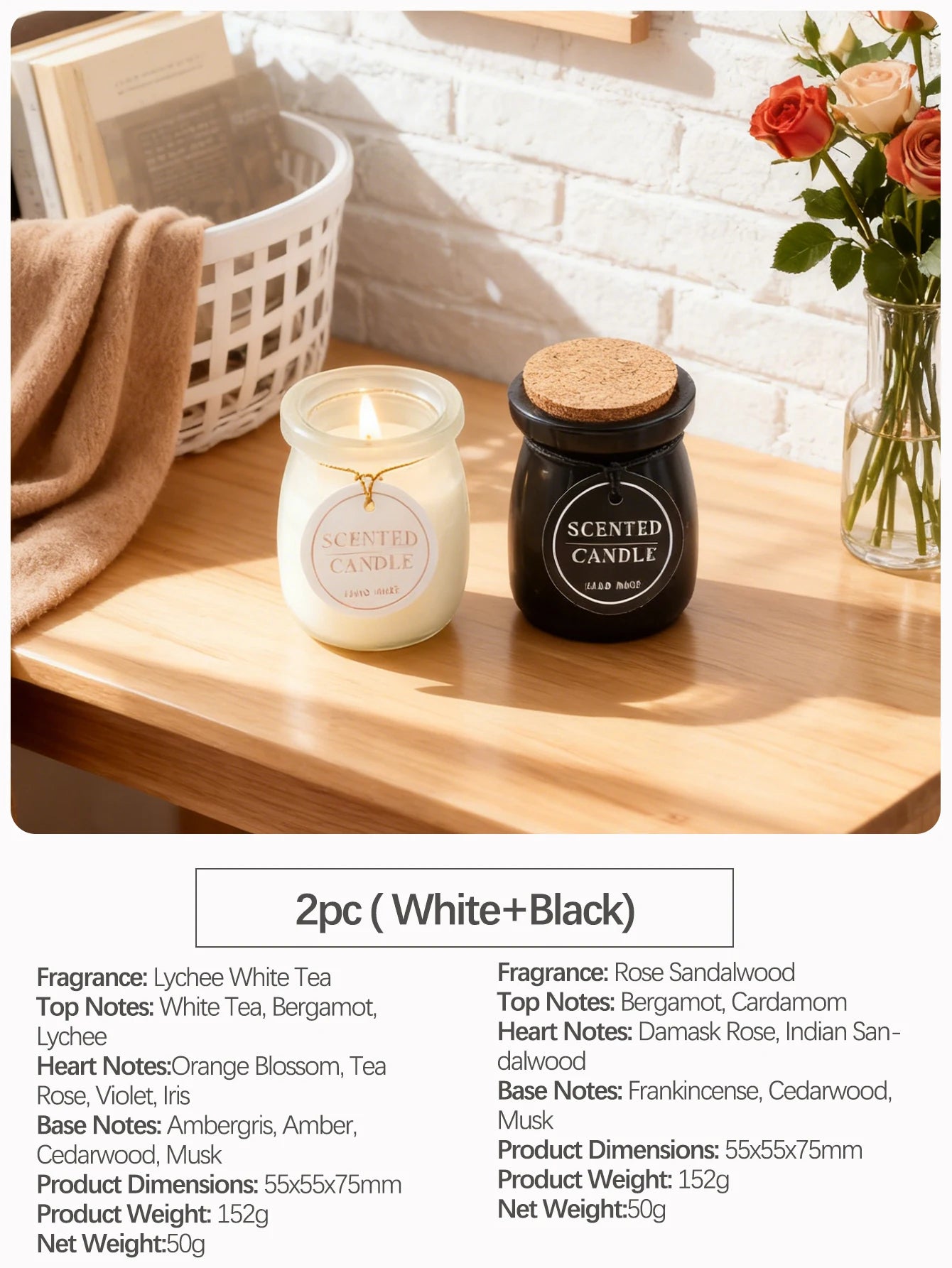 Oriental Woody Scented Candle in Jar | Home Décor, Wedding Favours & Gifts for Women & Men