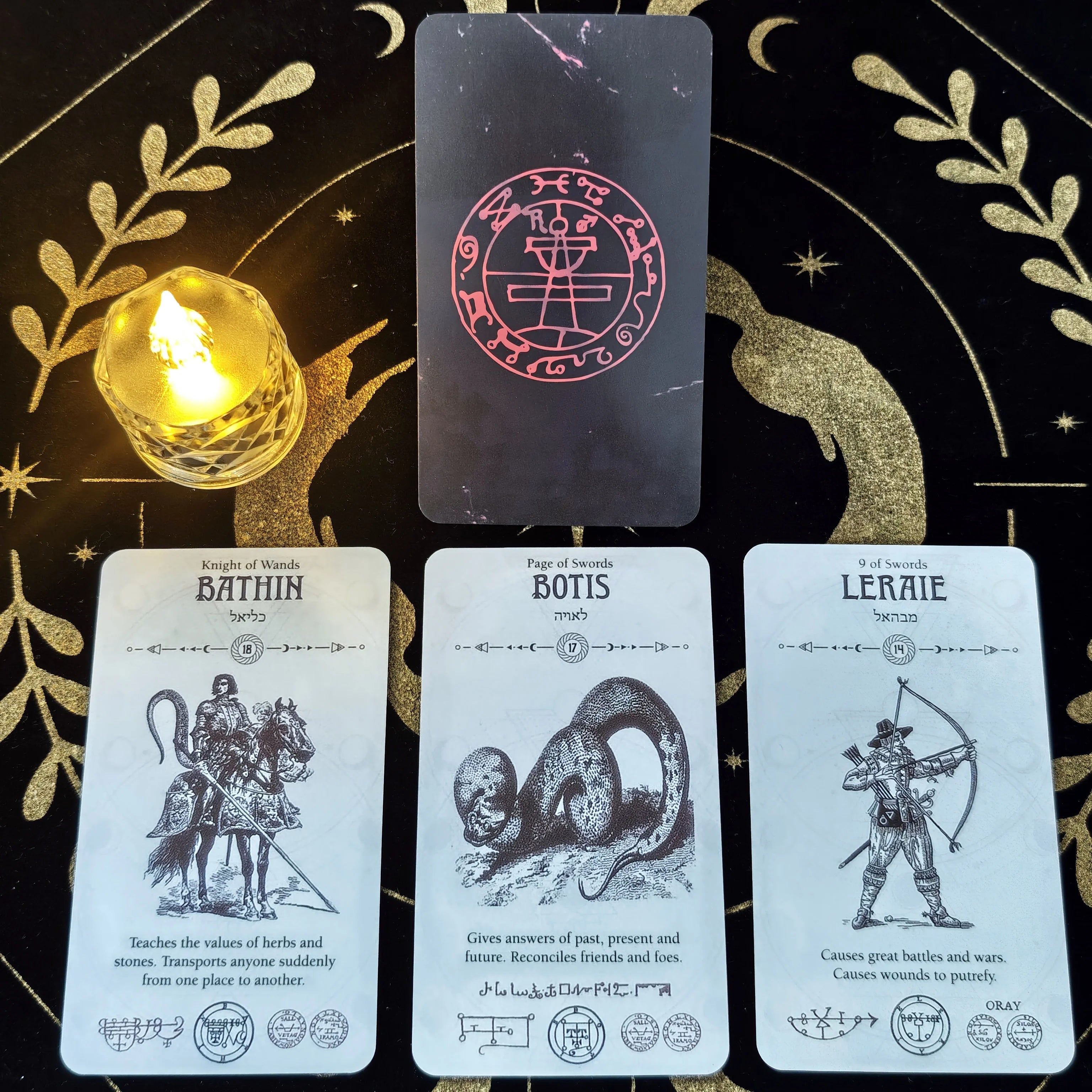 Occult Tarot Card Deck | 78-Card Oracle Set for Divination, Meditation & Spiritual Practice