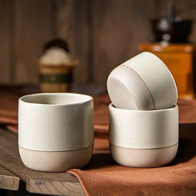 Vintage Japanese Ceramic Coffee Mug | Wabi-Sabi Handmade Tea Cup 100ml 180ml 230ml