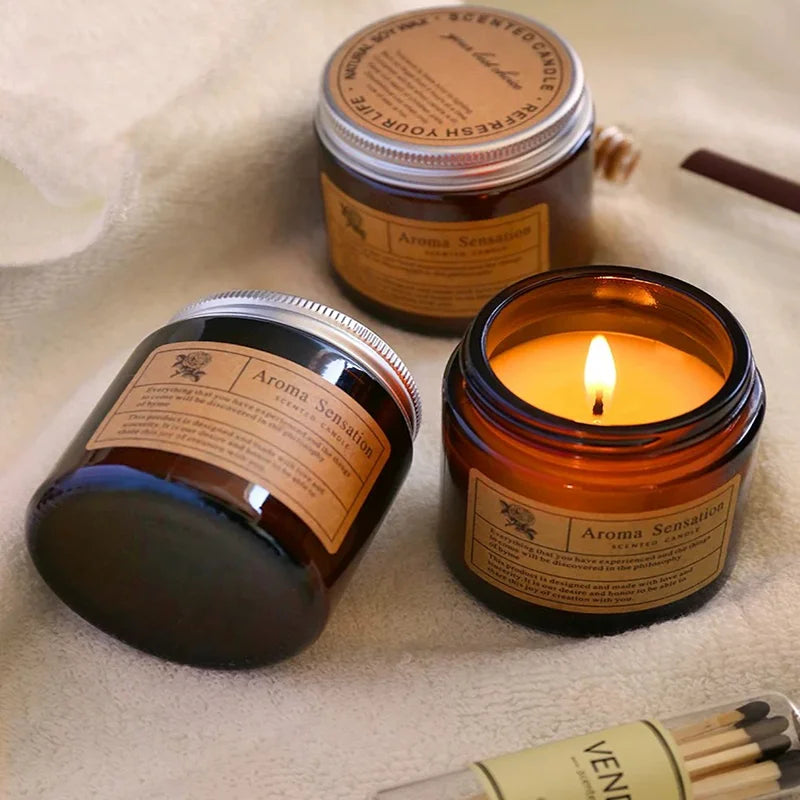 Luxury Soy Wax Scented Candle | Smokeless Essential Oil Aromatherapy Candle for Home & Gifting