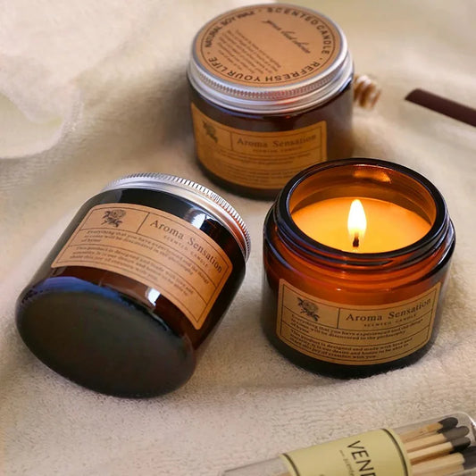 Luxury Soy Wax Scented Candle | Smokeless Essential Oil Aromatherapy Candle for Home & Gifting