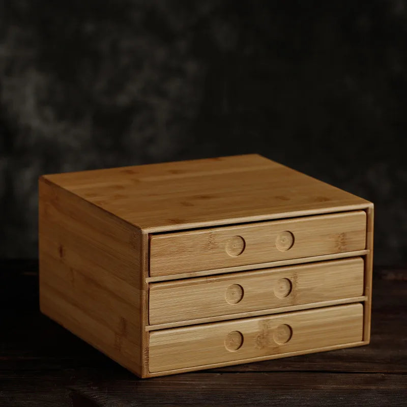 Bamboo Tea Storage Box | Multi-Layer Pu-erh Tea Cake Organiser & Tea Leaf Box
