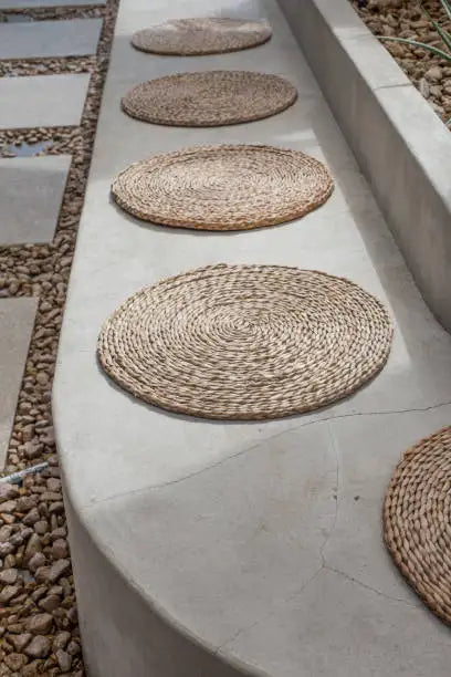 Handcrafted Bohemian Water Hyacinth Rug | Eco-Friendly Non-Slip Natural Interior Rug